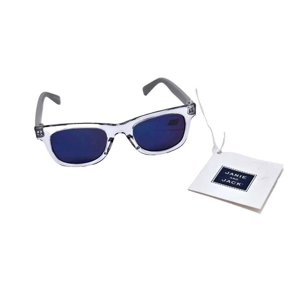 Janie and Jack Kids Sunglasses Transparent Clear Frame 0-2 Years NWT